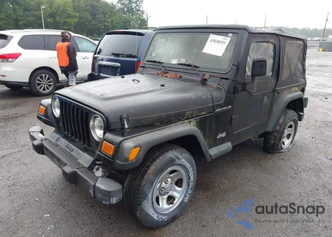 2002 Jeep Wrangler X z USA, uszkodzony, nr VIN 1J4FA39S22P758455